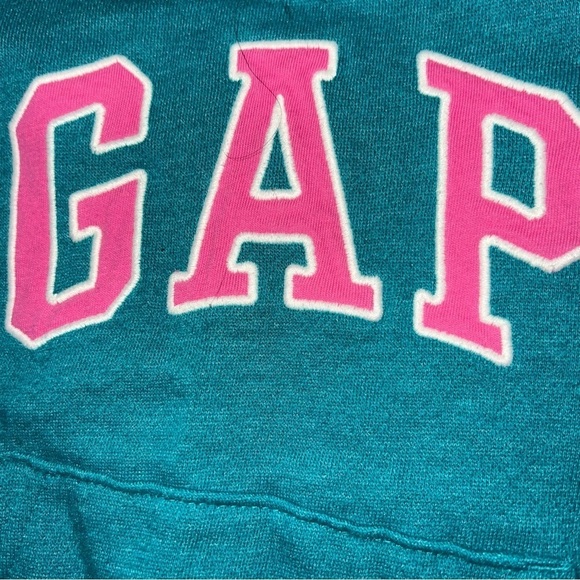 GAP Kids Turquoise and Pink Hoodie Size 2 Years - Picture 3 of 9